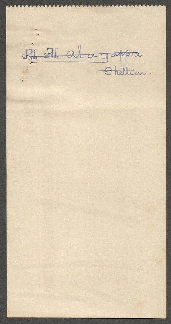 AOP India 1956 check cheque The Bank of Jaipur Limited Jaipur