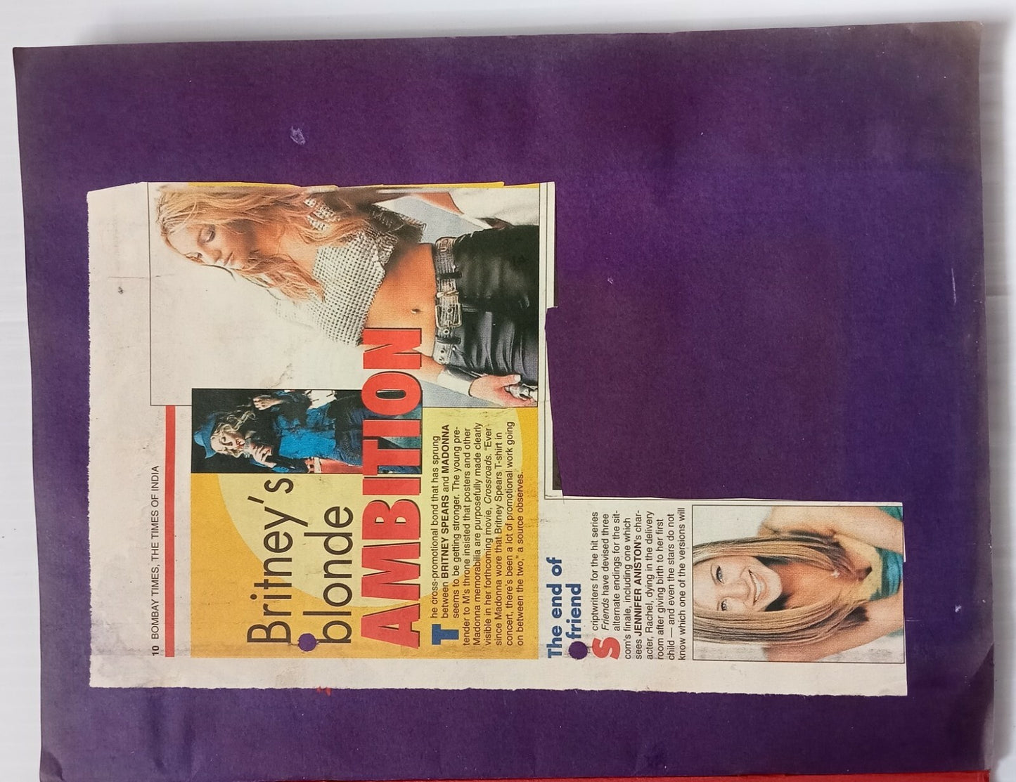 AOP 2002 AUSTIN POWERS 3 Britney Spears India concert - organizer's scrapbook