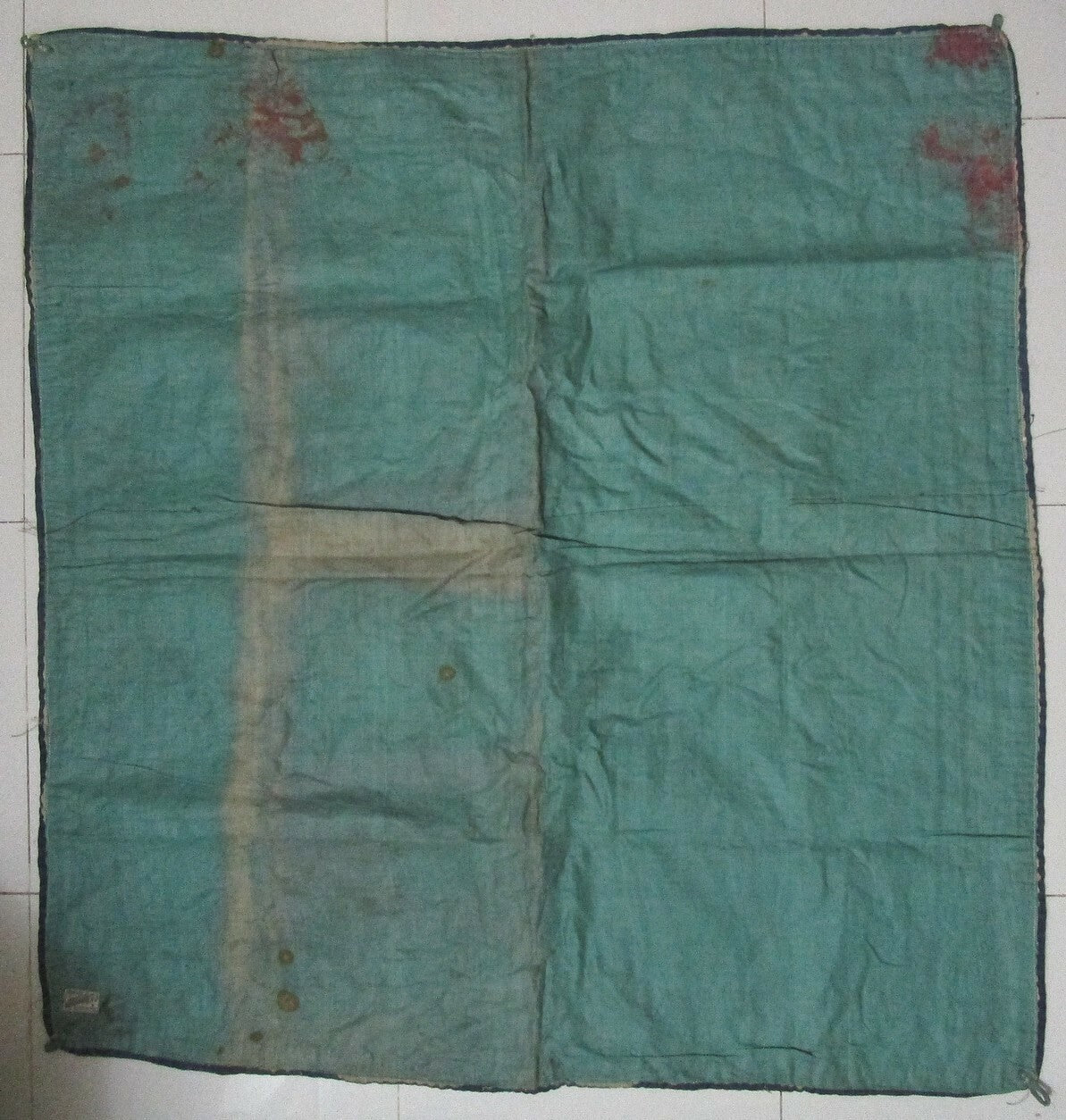 Vintage multipurpose hand stitched Indian mat – stylized zodiac