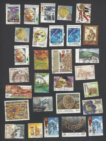 India 1990s to 2010 off paper mixture – mostly different 220+ stamps