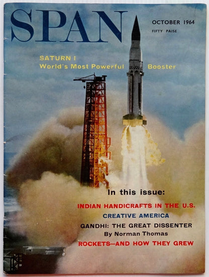 India SPAN Oct 1964 issue GANDHI: THE GREAT DISSENTER etc