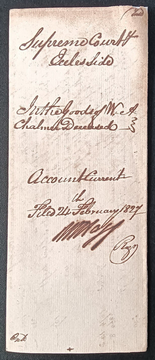 India King George IV 1827 Fort William, Calcutta 3 page document