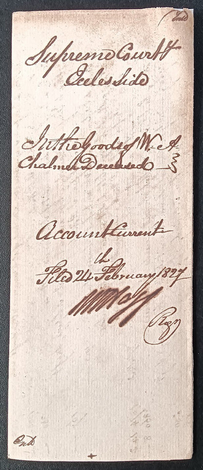India King George IV 1827 Fort William, Calcutta 3 page document