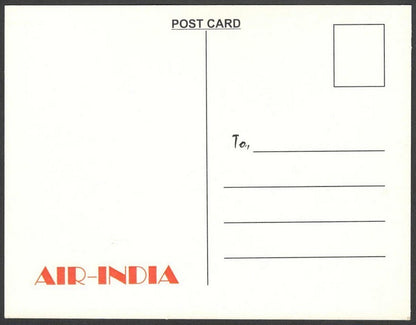 AIR INDIA FRANKFURT reprinted postcard