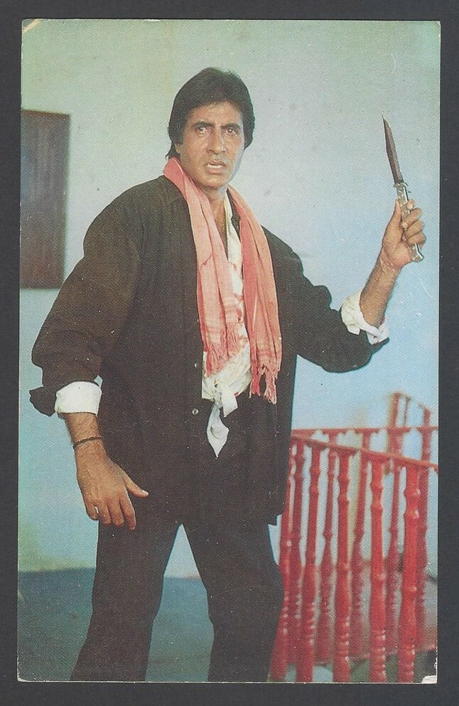 AOP Bollywood vintage postcard AMITABH BACHCHAN