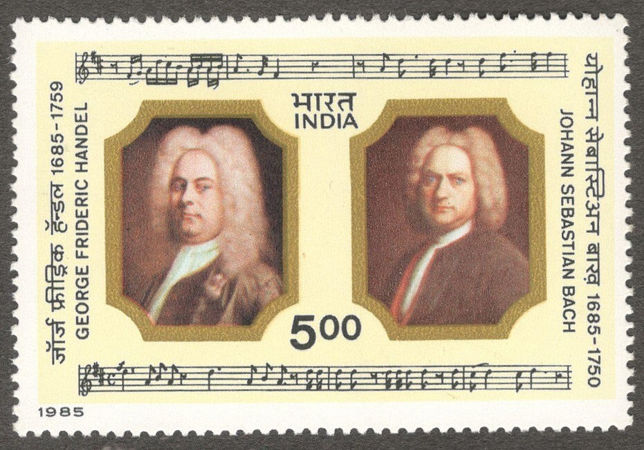 India #1024 1985 Composers MNH