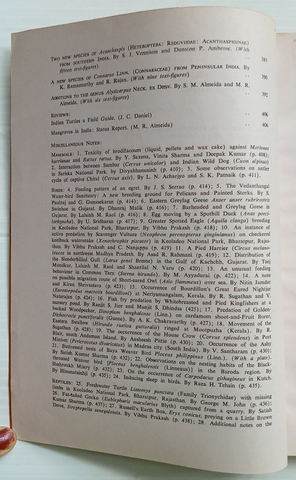 AOP India JOURNAL of the Bombay Natural History Society 1988 