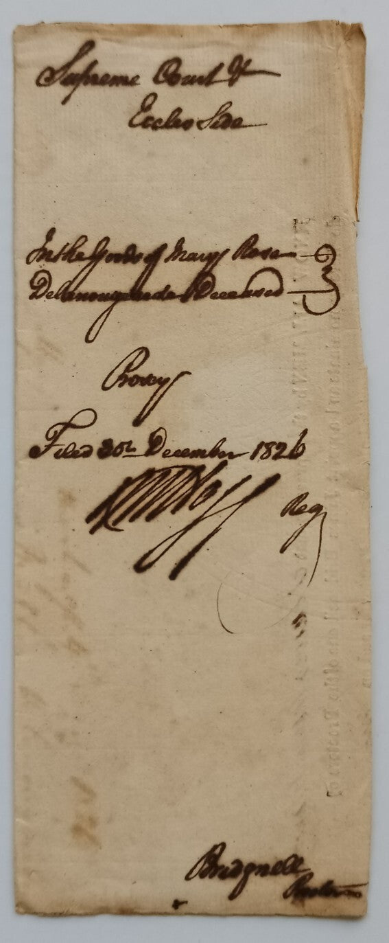 AOP India 1826 Supreme Court, Fort Williams, Calcutta document