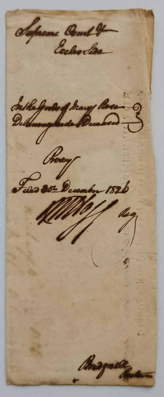 AOP India 1826 Supreme Court, Fort Williams, Calcutta document