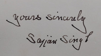 Ratlam State India 1941 multicolour crested letter signed Maharaja Sajjan Singh