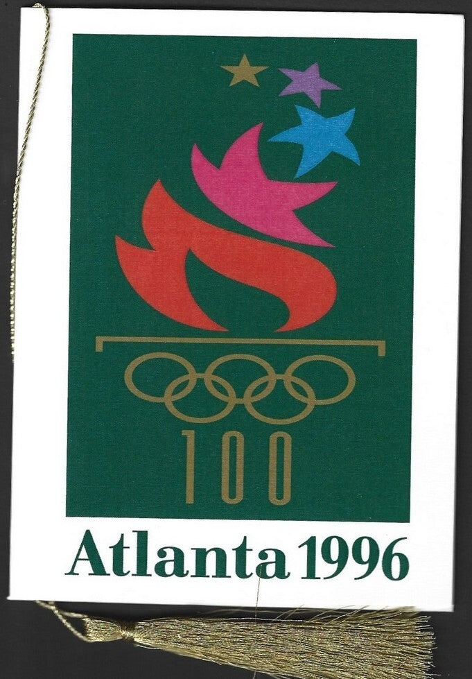 India 2024 Paris Olympics souvenir with 1996 Atlanta, US Olympics cachet