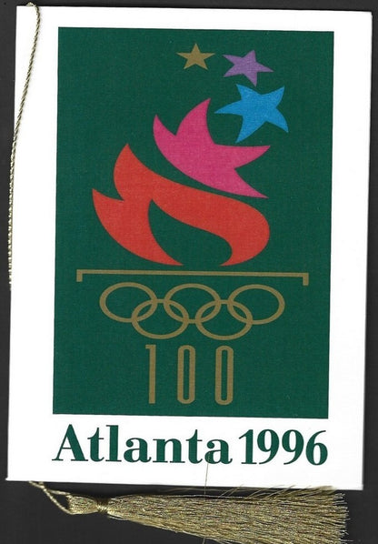India 2024 Paris Olympics souvenir with 1996 Atlanta, US Olympics cachet