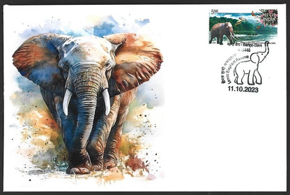 India 2023 LEMRU ELEPHANT RESERVE Special covers (5)