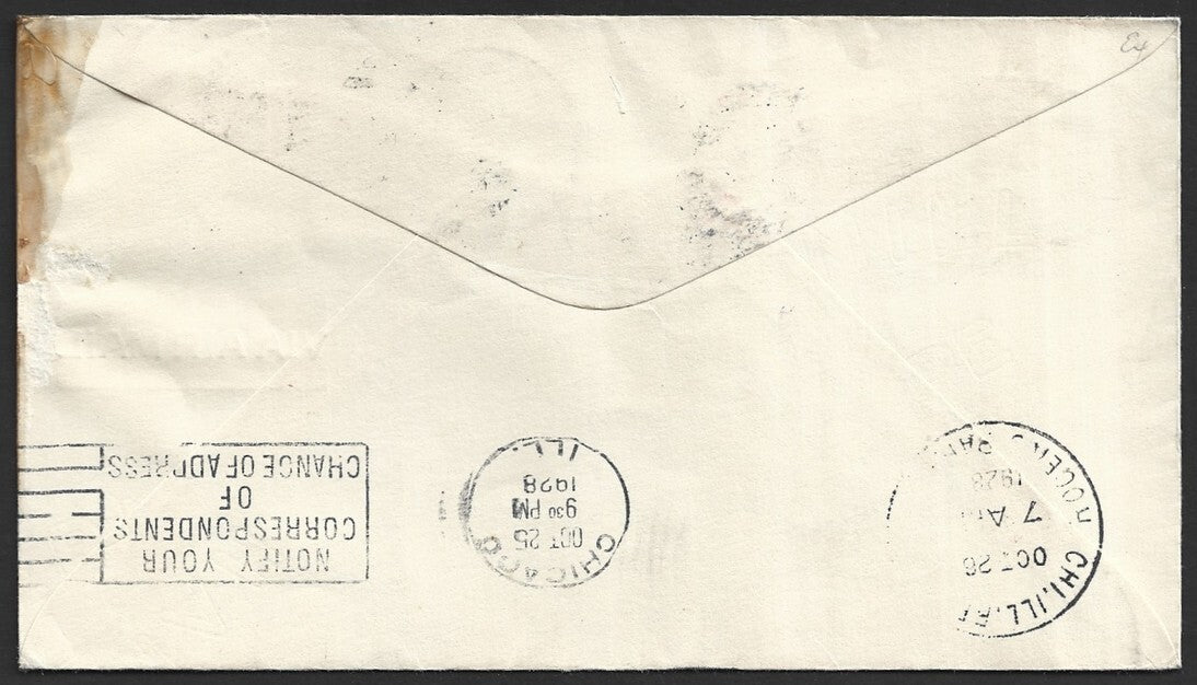US 1928 Air Mail Day, Indianapolis cover