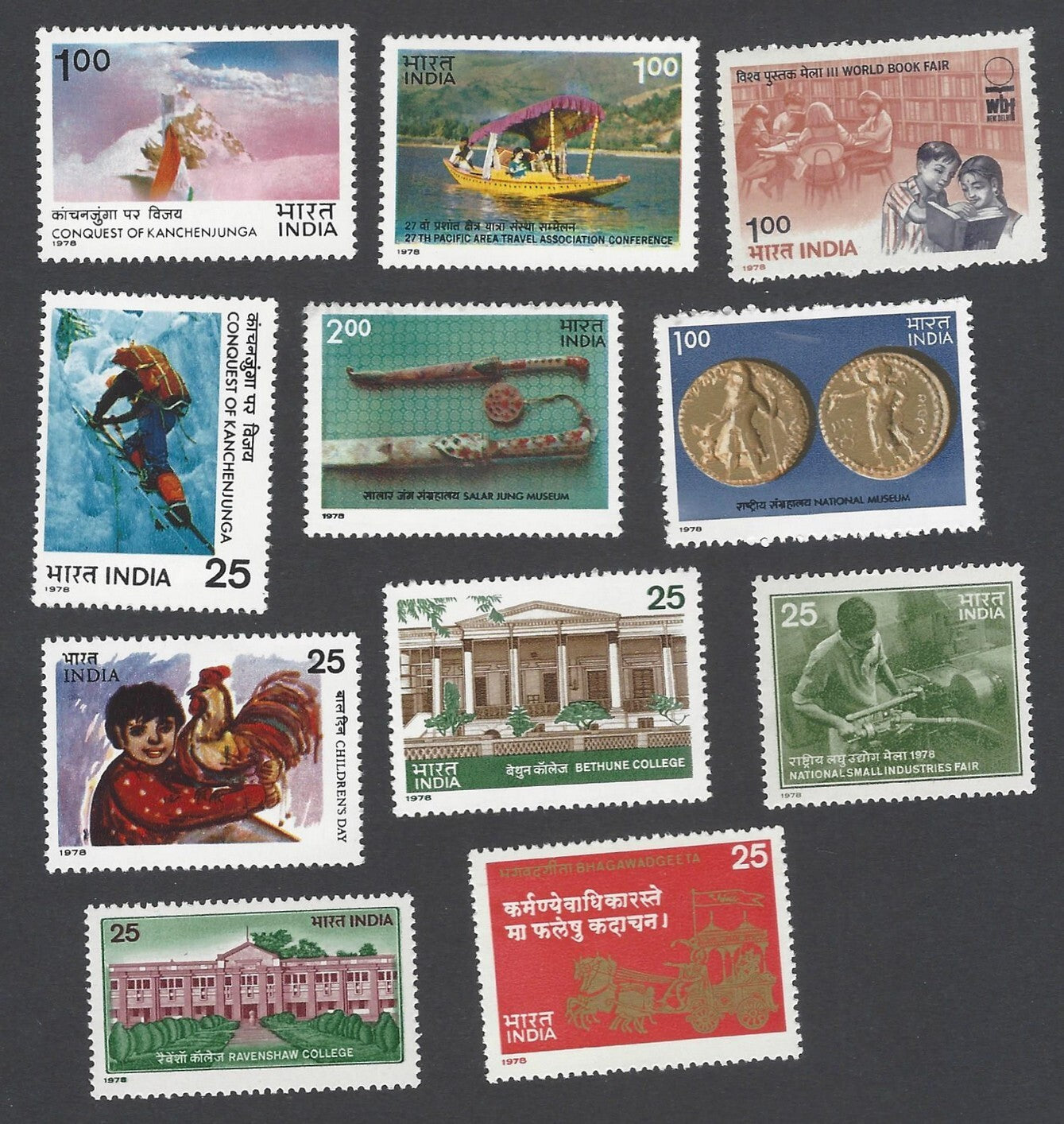 AOP India 1978 Year set MNH
