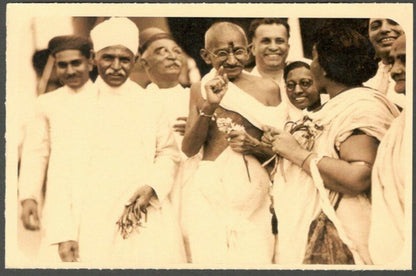 AOP India full back pictorial 50p Gandhi postal card GANDHI 