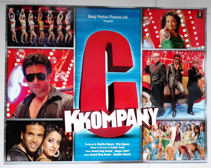 India Bollywood C Kkompany - Tusshar Kapoor & Mithun cards 17" x 22” (6)
