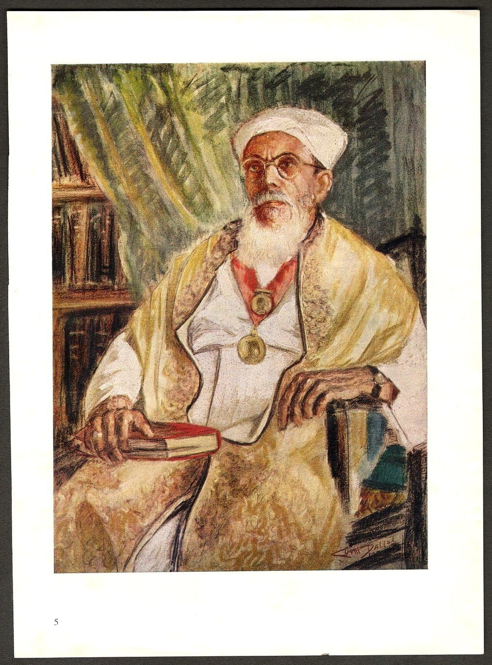 India vintage print- Muslim Preacher