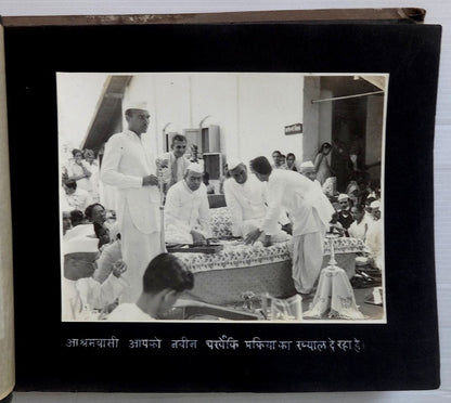 India 1950 photo album President Rajendra Prasad in BARDOLI 27 photos zaz