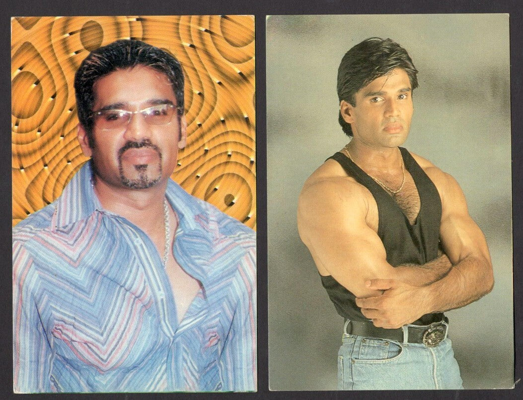 India Bollywood vintage postcards SUNIL SHETTY (6)