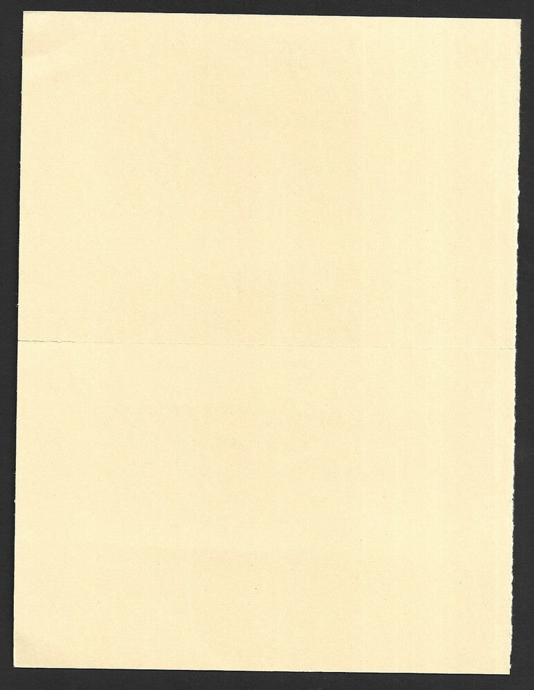 India 25p Meghdoot Gandhi postal stationery card pair, one PRINTED DOUBLE error