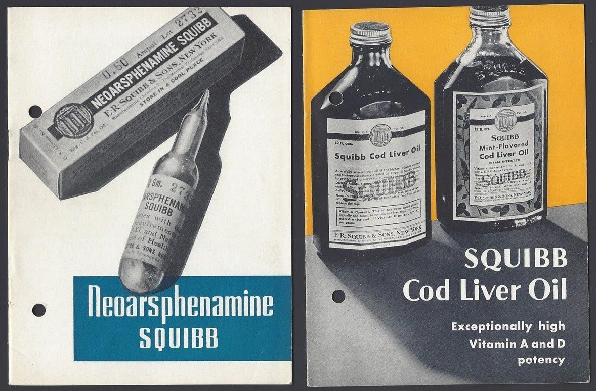 India 1940s to 1950s SQUIBB medical advertisement brochures (11) ZAZ