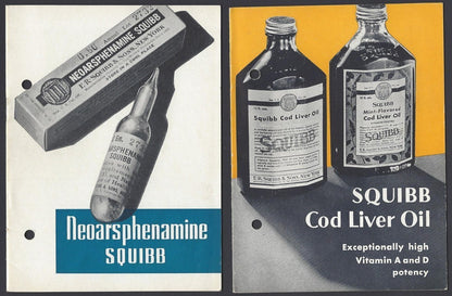 India 1940s to 1950s SQUIBB medical advertisement brochures (11) ZAZ