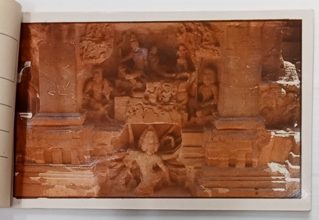 AOP India vintage booklet of 20 tourist postcards ELLORA ART 