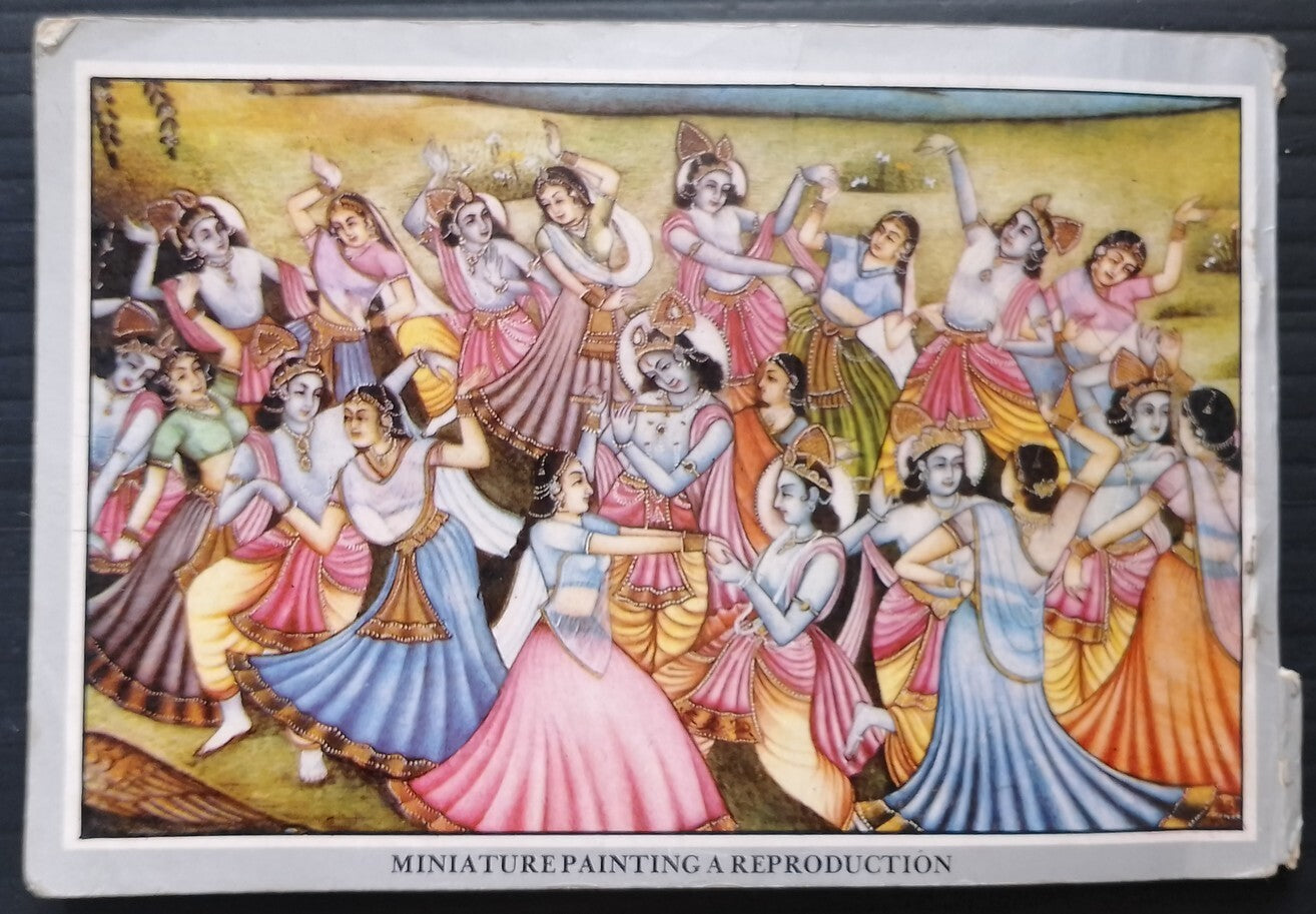 AOP India vintage booklet of 10 postcards - Indian Miniature Paintings