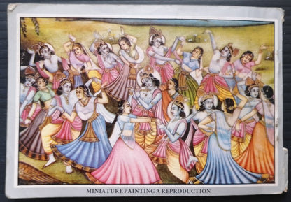 AOP India vintage booklet of 10 postcards - Indian Miniature Paintings