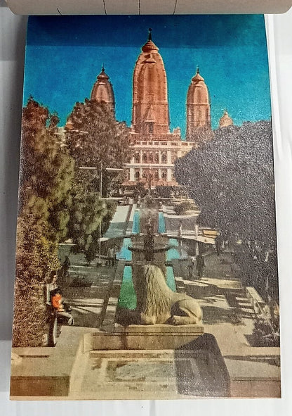 AOP India BIRLA MANDIR (TEMPLE), DELHI vintage tourist booklet of 8 postcards