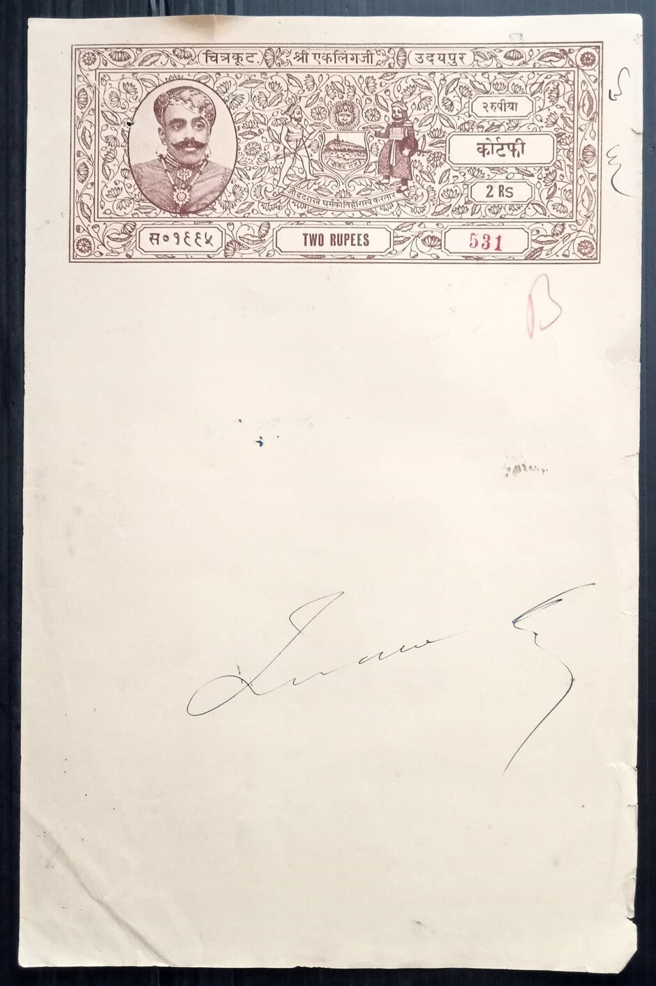 AOP India Udaipur State stamp papers collection (8)