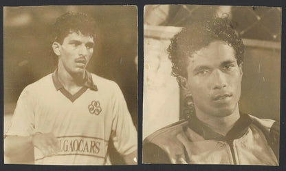 India Football stars Bruno Cotinho & Roy Barreto vintage photographs