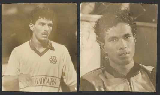 India Football stars Bruno Cotinho & Roy Barreto vintage photographs