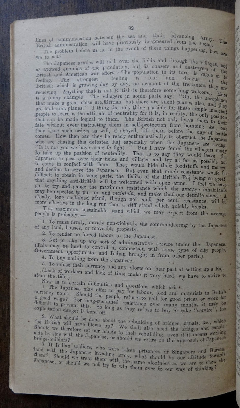 India 1944 GOI publication CORRESPONDENCE WITH MR. GANDHI 1942-4 125pgs