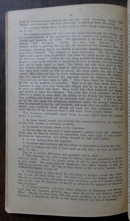 India 1944 GOI publication CORRESPONDENCE WITH MR. GANDHI 1942-4 125pgs