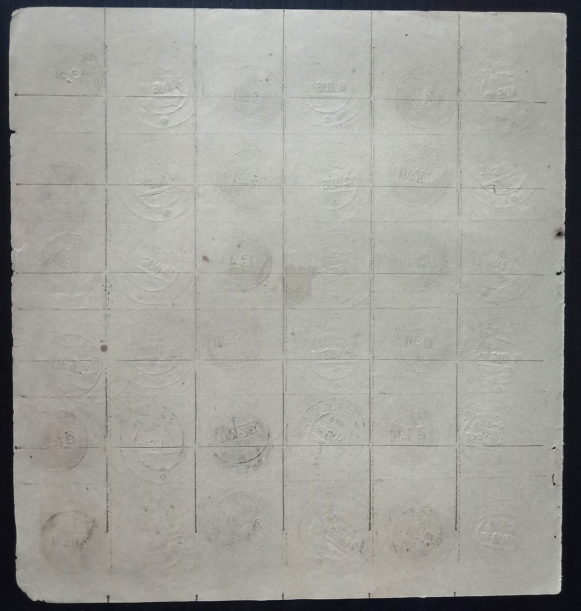 India 1957-68 Post Office daily postmark proof impression sheets (18)