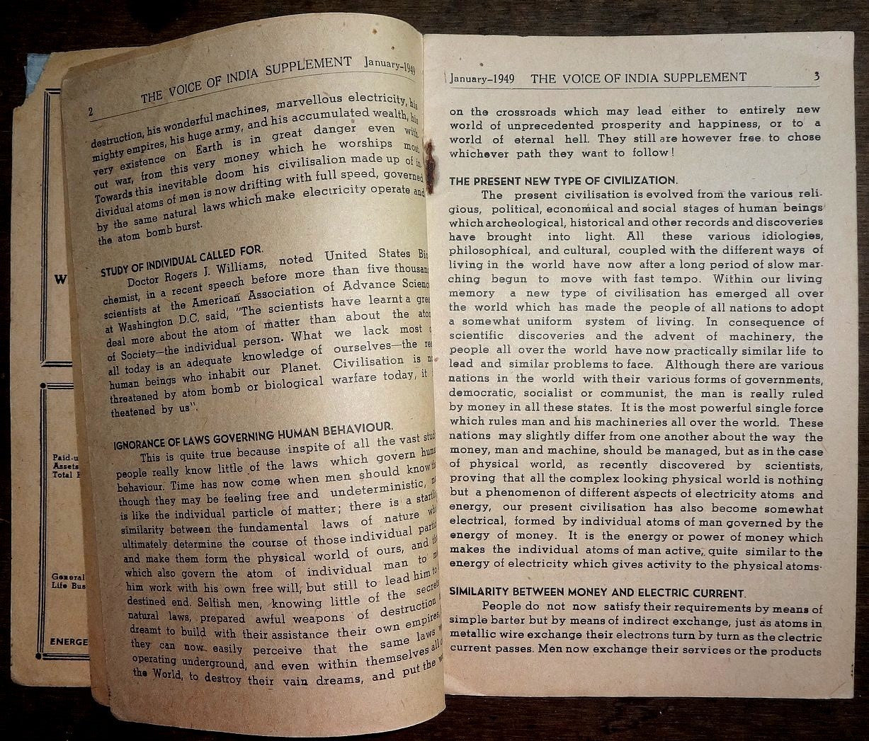 The Voice of India July 1949 The 3rd World War is Inevitable