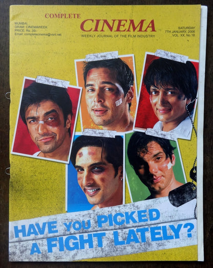 Bollywood Trade magazine COMPLETE CINEMA 7 Jan 2006 issue – Sohail Khan cover