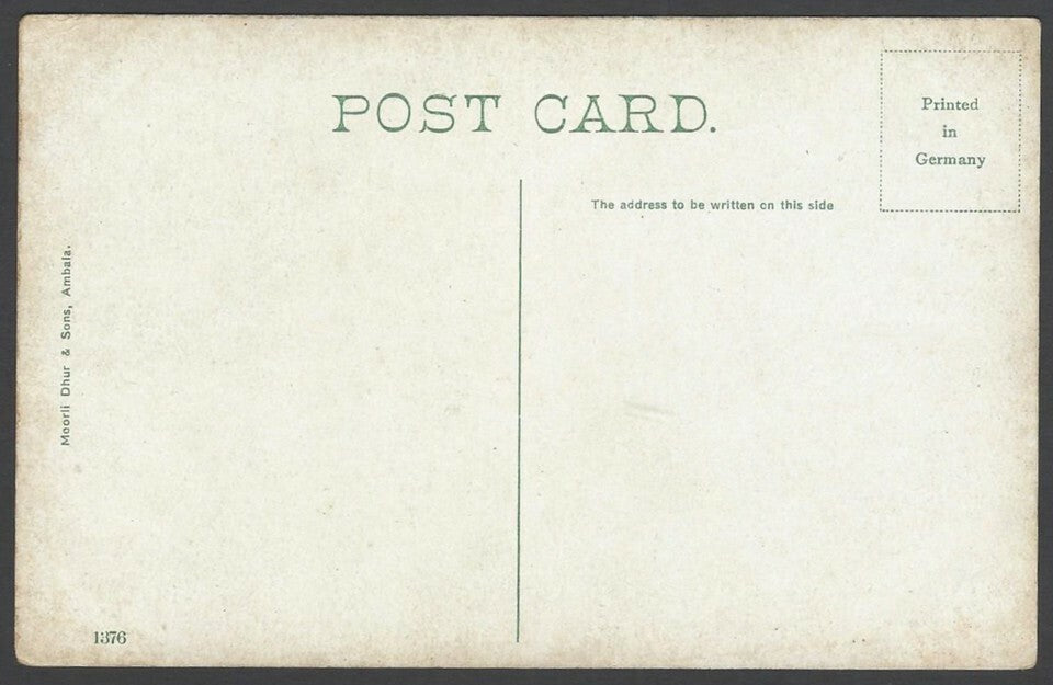 India 1911 Coronation Durbar 1st Duke of Wellington Regt. Camp color postcard