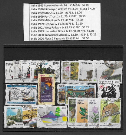 India 1951-2008 used Commerative collection SCV $570.75 295 stamps
