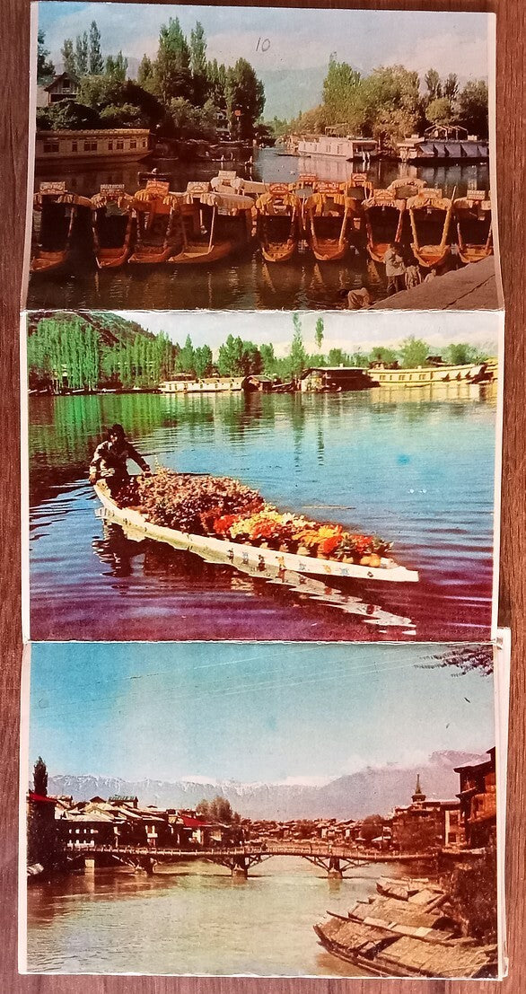 (AOP) India  - Kashmir vintage booklet of 10 postcards