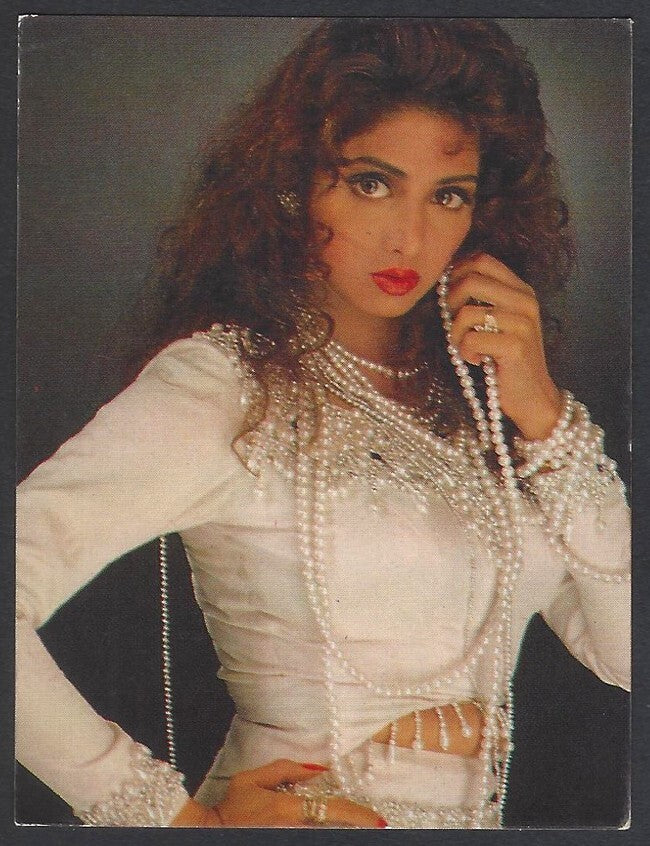 AOP India Bollywood 1996-97 pocket calendar SRIDEVI