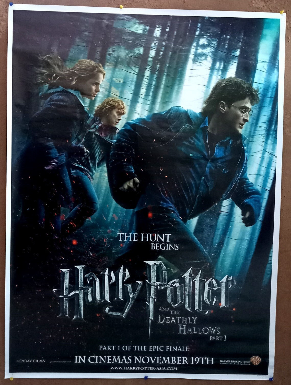 2010 Harry Potter and the Deathly Hallows: Part 1 - 1 sheet India poster