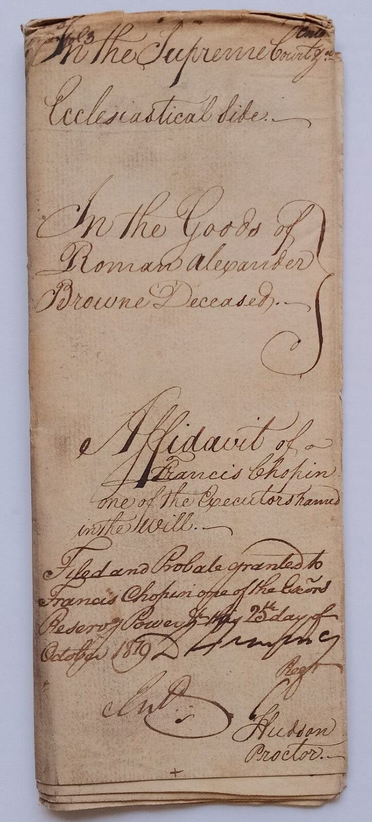 AOP India King George IV 1819 Fort William, Calcutta document