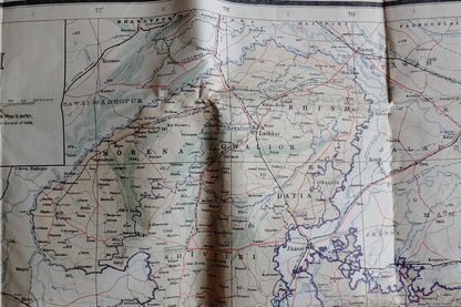 AOP India MADHYA PRADESH large detailed MAP 26x47 inches; 66x120cm