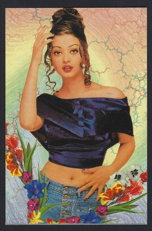 AOP India Bollywood AISHWARYA RAI vintage postcard 