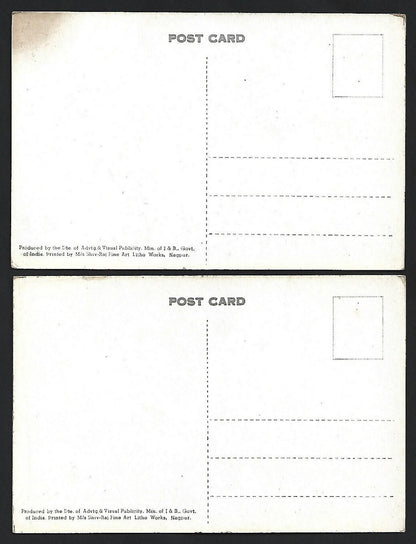 (AOP) DAMS OF INDIA vintage postcards (4)
