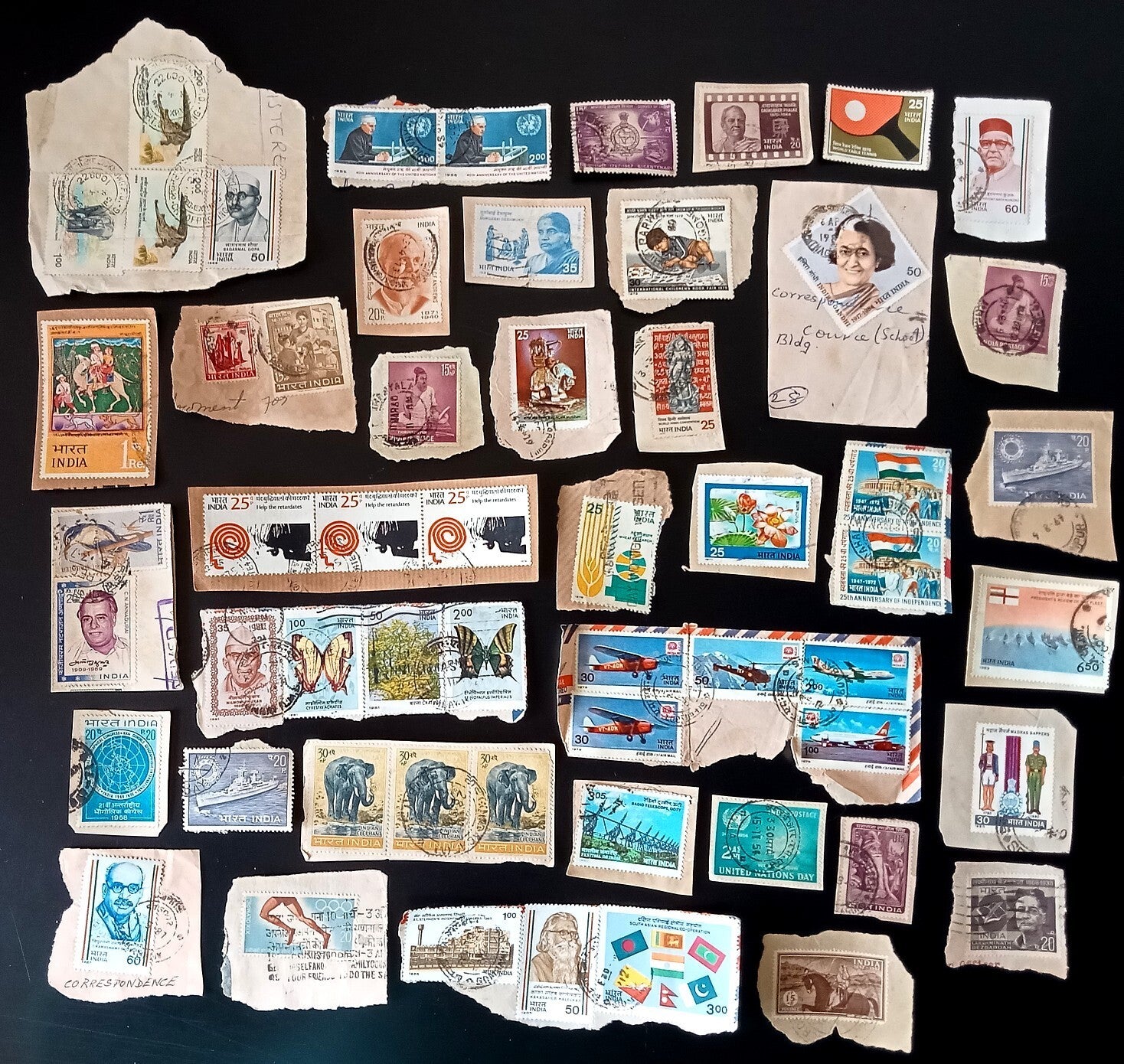 India unpicked on paper commemorative mix (200)
