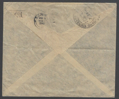 AOPIMT GB 1962 NPY National Productivity Year 1/3 on 1962 airmail to India 